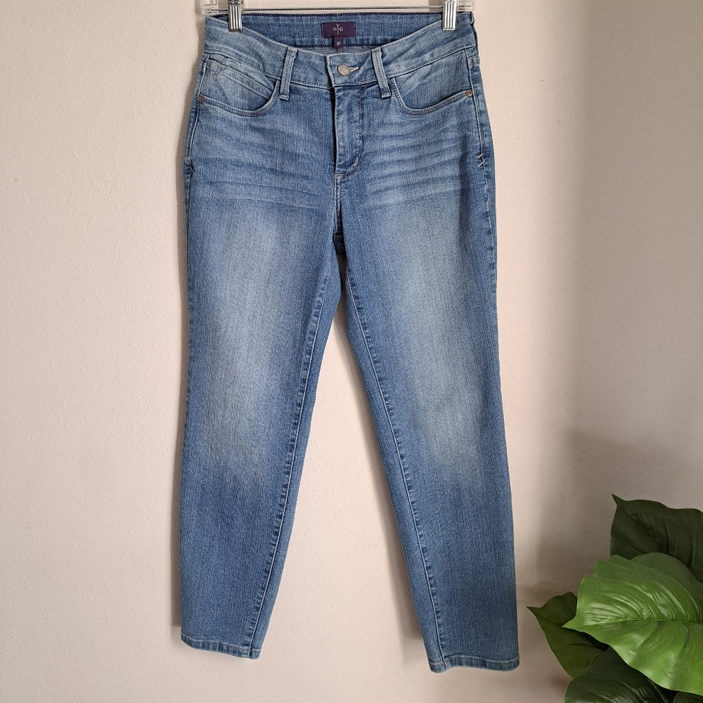NYDJ Not Your Daughters Jeans Size 4P Light Blue Ankle Jeans